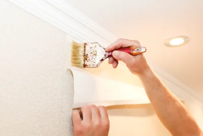 Pose de papier peint à Die — revêtements muraux et toiles de verre